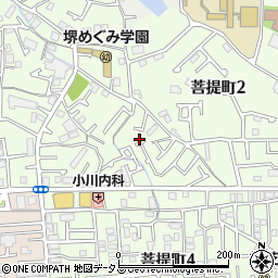 大阪府堺市東区菩提町2丁1-12周辺の地図