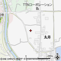 大阪府堺市美原区太井172周辺の地図