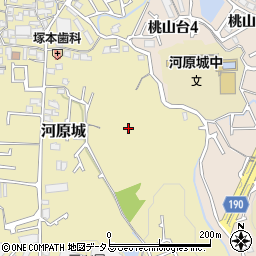 大阪府羽曳野市河原城周辺の地図