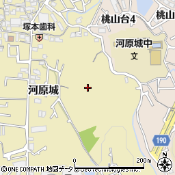 大阪府羽曳野市河原城周辺の地図