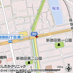 徳田陸橋（西）周辺の地図