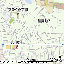 大阪府堺市東区菩提町2丁20-3周辺の地図
