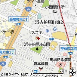 大阪府堺市西区浜寺船尾町東3丁331周辺の地図