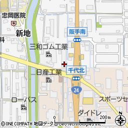 奈良２りんかん周辺の地図
