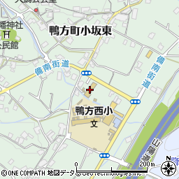浅口市役所幼稚園　鴨方西幼稚園周辺の地図