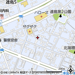 岡山県倉敷市連島周辺の地図