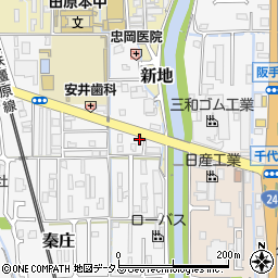 奈良県磯城郡田原本町秦庄466-7周辺の地図