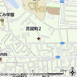 大阪府堺市東区菩提町2丁44周辺の地図