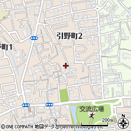大阪府堺市東区引野町2丁38周辺の地図
