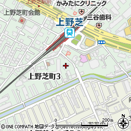 上野芝メディカルシティ周辺の地図