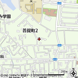 大阪府堺市東区菩提町2丁44-28周辺の地図