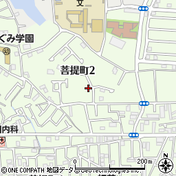 大阪府堺市東区菩提町2丁44-10周辺の地図