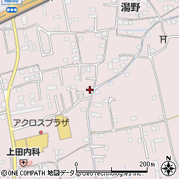 広島県福山市神辺町湯野367-1周辺の地図