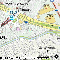タイムズ上野芝駅前第３駐車場周辺の地図