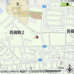 大阪府堺市東区菩提町2丁77-6周辺の地図