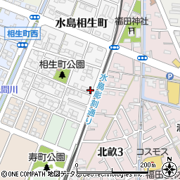 岡山県倉敷市水島相生町1-38周辺の地図