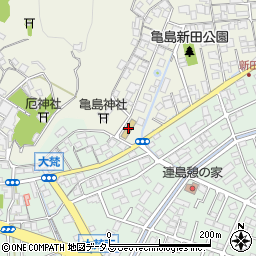 倉敷市立連島西浦幼稚園周辺の地図