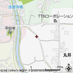 大阪府堺市美原区太井15-1周辺の地図