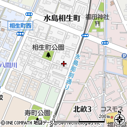 岡山県倉敷市水島相生町1-39周辺の地図