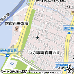 諏訪森マンション周辺の地図