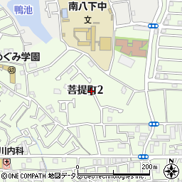 大阪府堺市東区菩提町2丁周辺の地図
