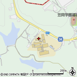 岡山県立西備支援学校周辺の地図