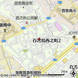 大阪府堺市北区百舌鳥西之町2丁周辺の地図