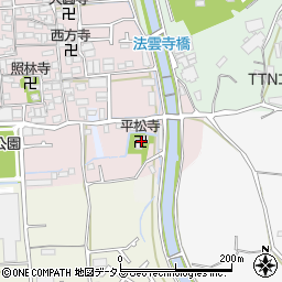 やくし平松寺周辺の地図