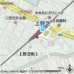 西堺警察署上野芝町交番周辺の地図