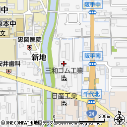 奈良県磯城郡田原本町阪手588周辺の地図