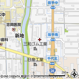 奈良県磯城郡田原本町阪手598周辺の地図