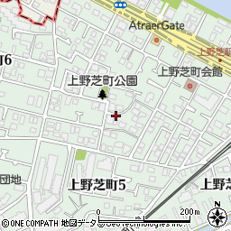 大阪府堺市西区上野芝町周辺の地図