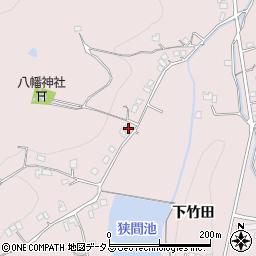 広島県福山市神辺町下竹田1407周辺の地図