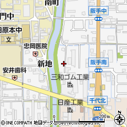 奈良県磯城郡田原本町阪手596-7周辺の地図