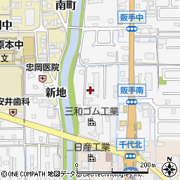 奈良県磯城郡田原本町阪手586周辺の地図