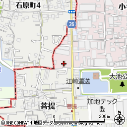 ファミリーマート堺美原小寺店周辺の地図