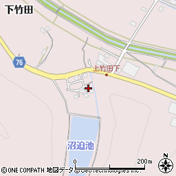 広島県福山市神辺町下竹田452周辺の地図
