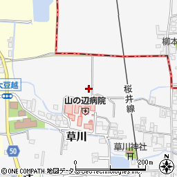 奈良県桜井市草川周辺の地図