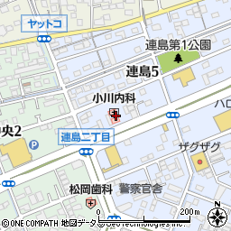 小川内科医院周辺の地図