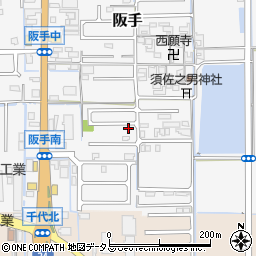 奈良県磯城郡田原本町阪手738-6周辺の地図