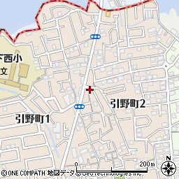 大阪府堺市東区引野町2丁78周辺の地図