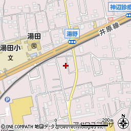 広島県福山市神辺町湯野299周辺の地図