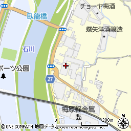 大阪府羽曳野市川向2056-1周辺の地図