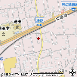 広島県福山市神辺町湯野301周辺の地図