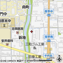 奈良県磯城郡田原本町阪手592周辺の地図