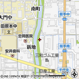 奈良県磯城郡田原本町阪手594周辺の地図