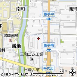 奈良県磯城郡田原本町阪手581-16周辺の地図