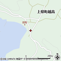 長崎県対馬市上県町越高718周辺の地図