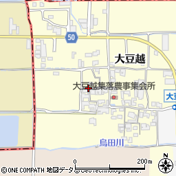 奈良県桜井市大豆越周辺の地図