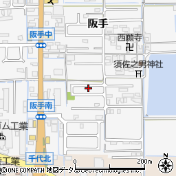 奈良県磯城郡田原本町阪手727周辺の地図